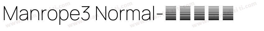 Manrope3 Normal字体转换